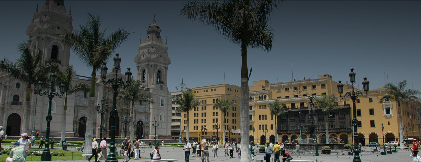 Vista do centro de Lima, Peru