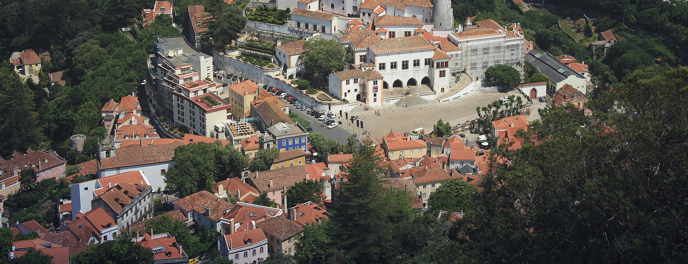 Centro histórico de Sintra top view