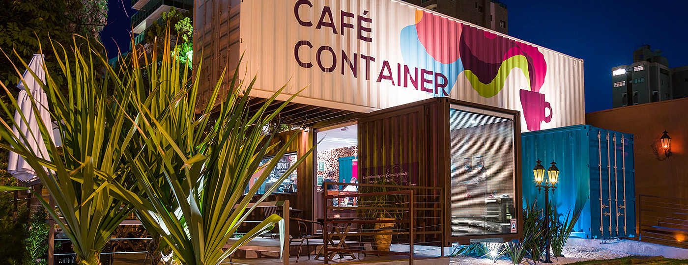 Vista do Café Container em Campinas